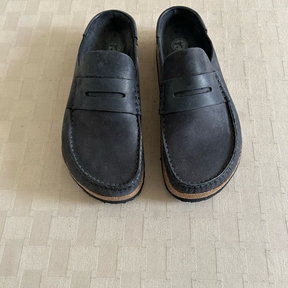 Birkenstock Naples Wrapped Oiled Leather Clogs - Picture 3 of 13